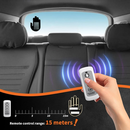 LED Hand Signal Car 3 Modes Middle Finger for Car Rear Window Road With Remote Control