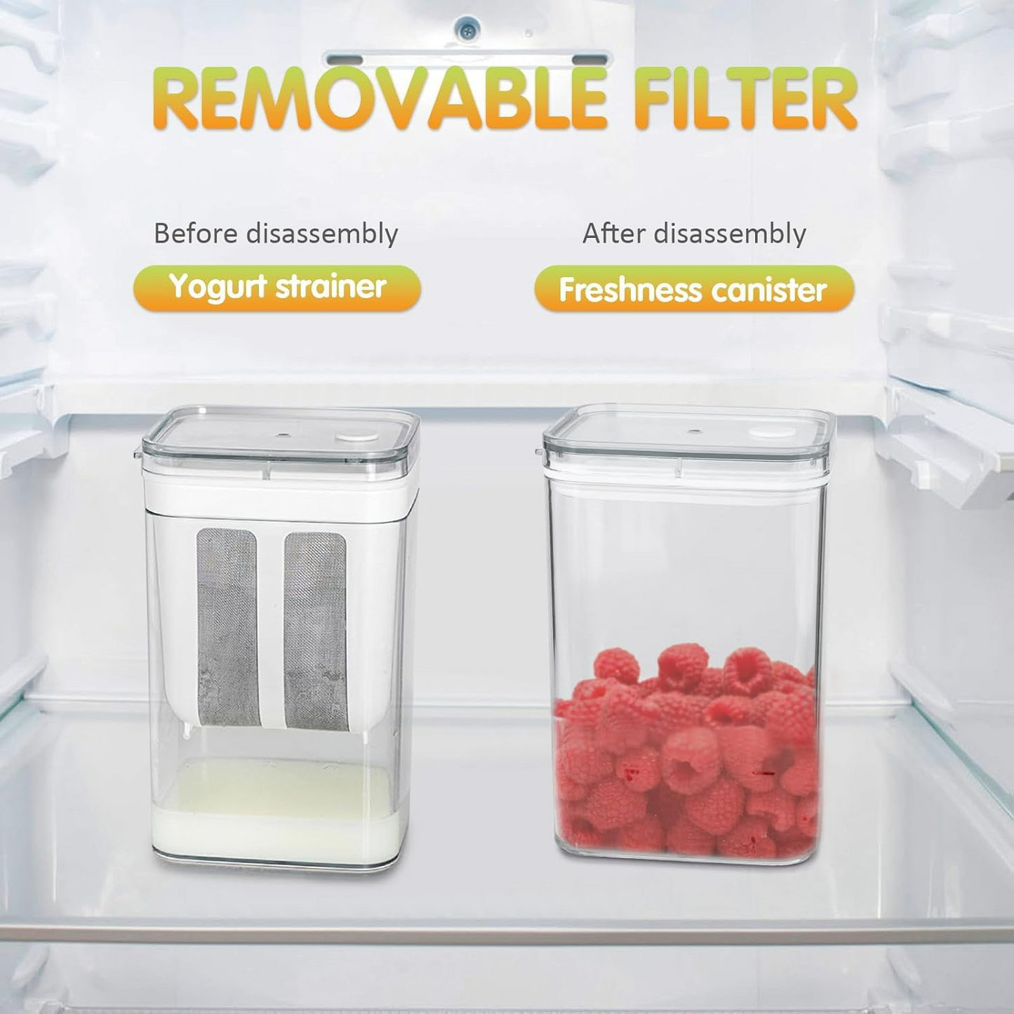 Greek Yogurt Strainer 1100ml – Multi-Purpose Yogurt Maker