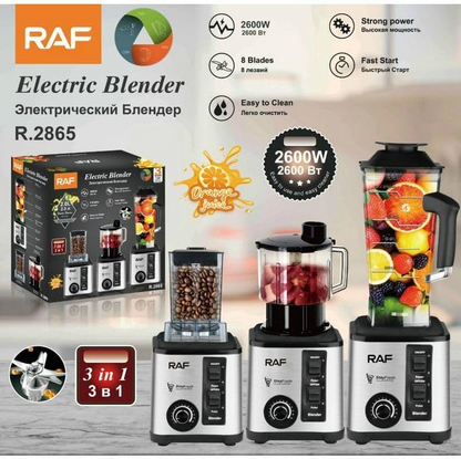 RAF 2600W  Electric Blender + Chopper 3-in-1 R2865