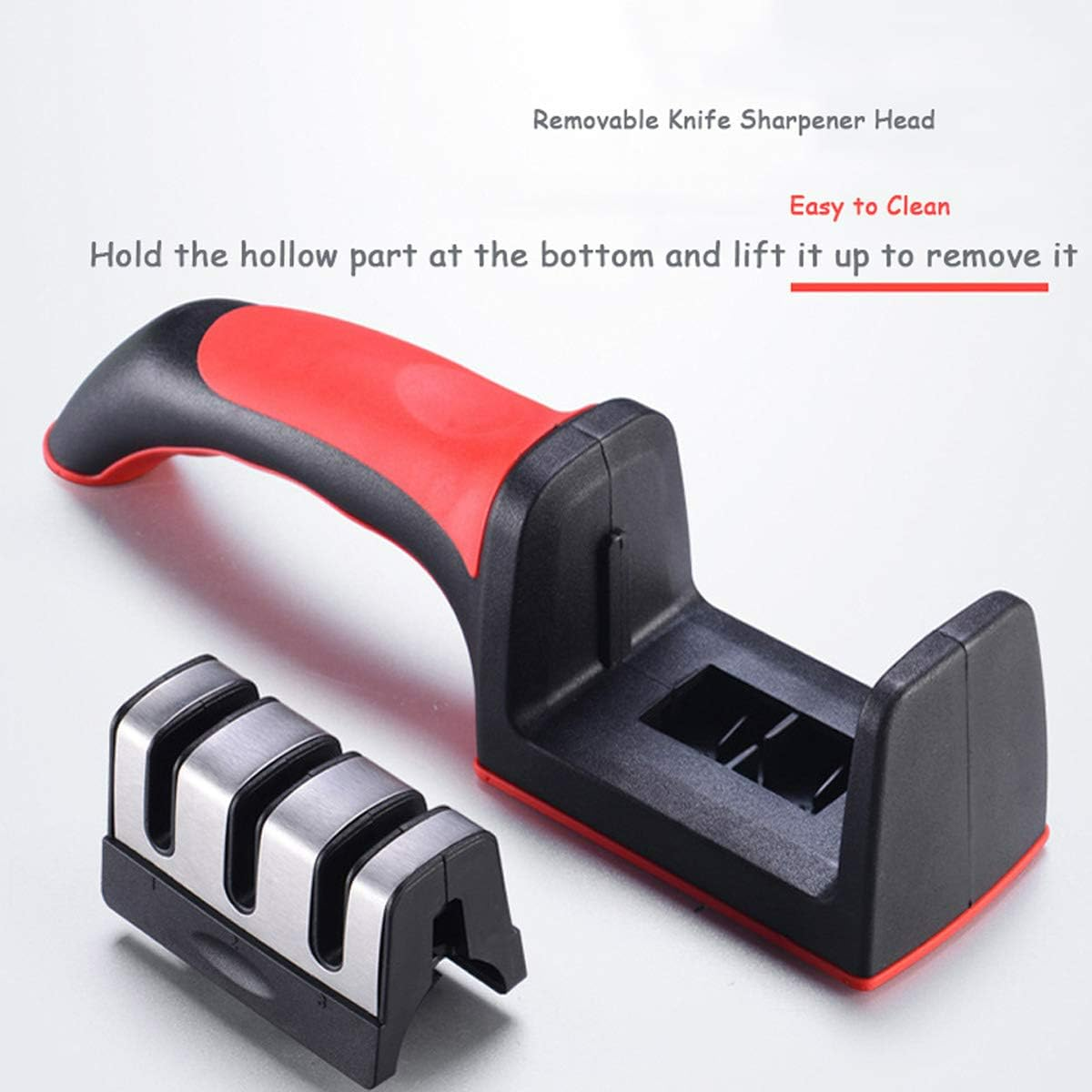 Premium Knife Sharpener, with 3-Stage Blades Sharpener Stone