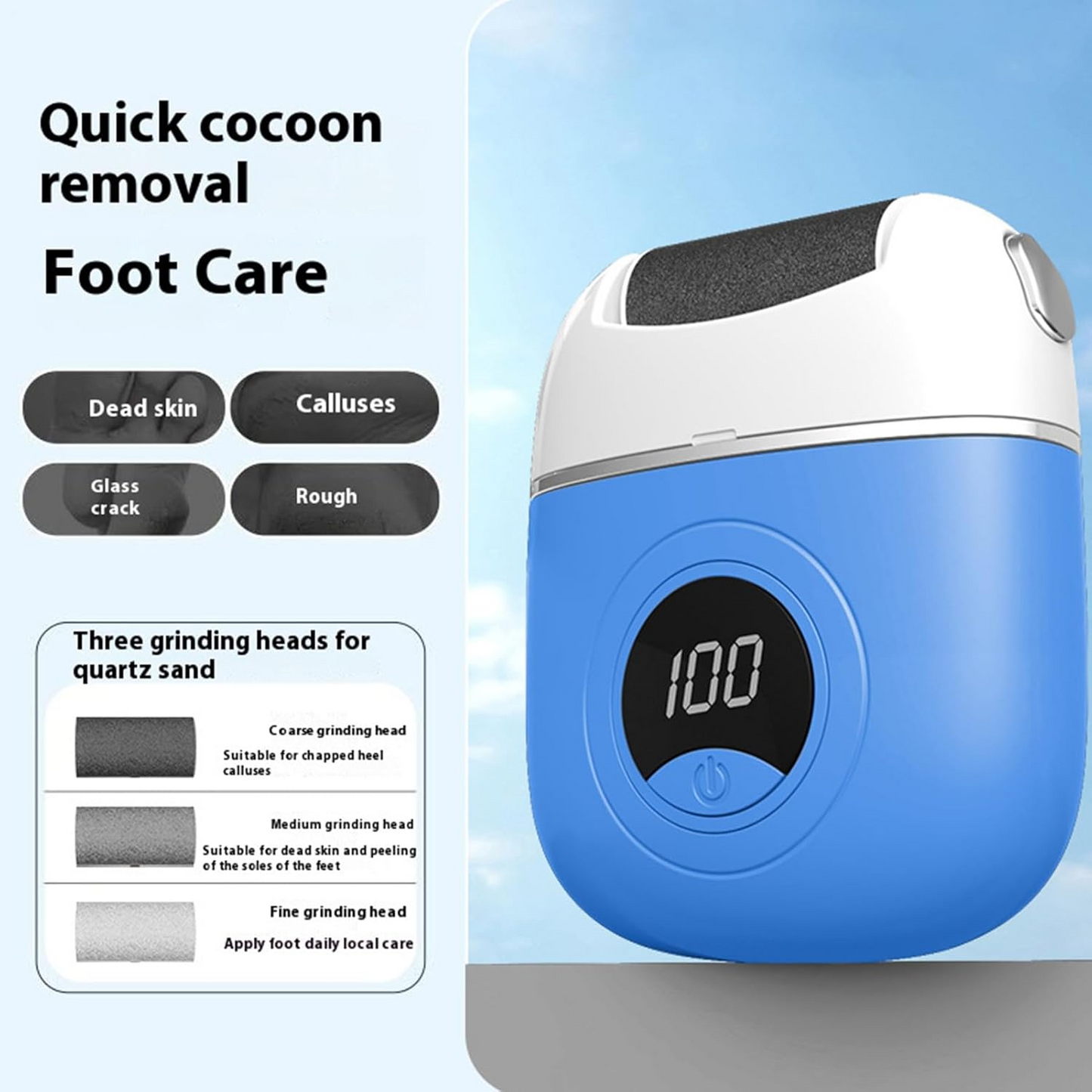 Portable Foot Polisher - Skin Exfoliator