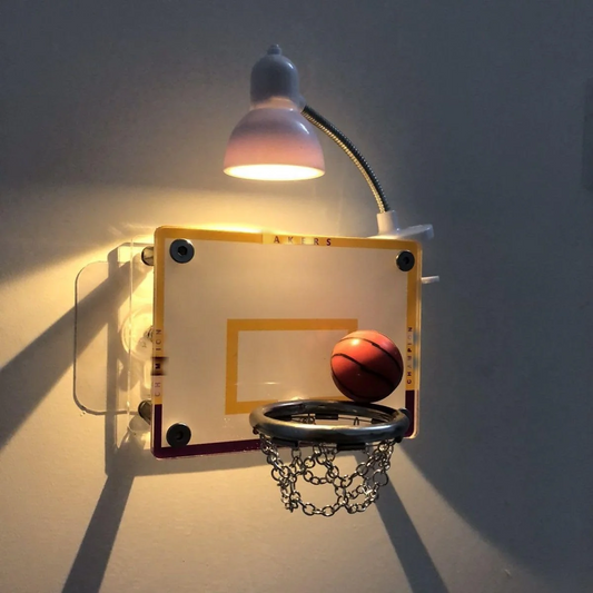 LED Nightlight Basketball Lights Lamp | Wall Decor with  Balls & Hoop