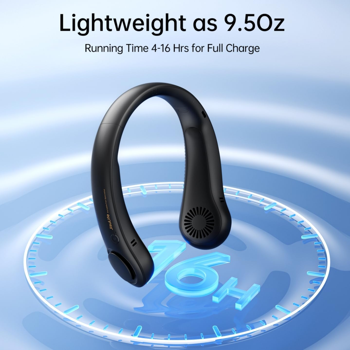 Portable Neck Fan – Hands-Free Bladeless Wearable Fan with Rechargeable Battery