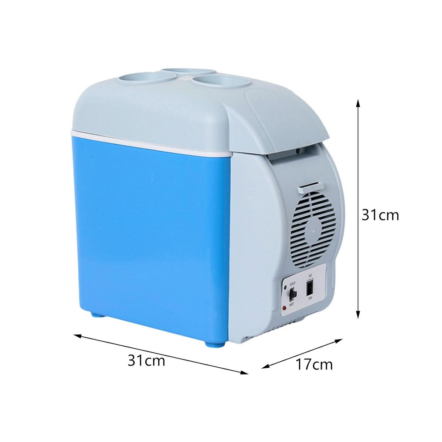 12V Car Refrigerator – Portable Hot & Cold Mini Cooler 7.5L