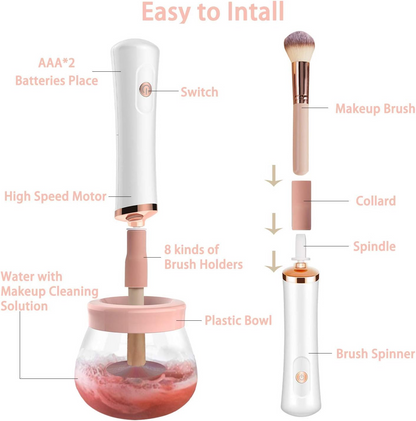 Makeup Brush Cleanser: Cleans All Brush Types & Sizes