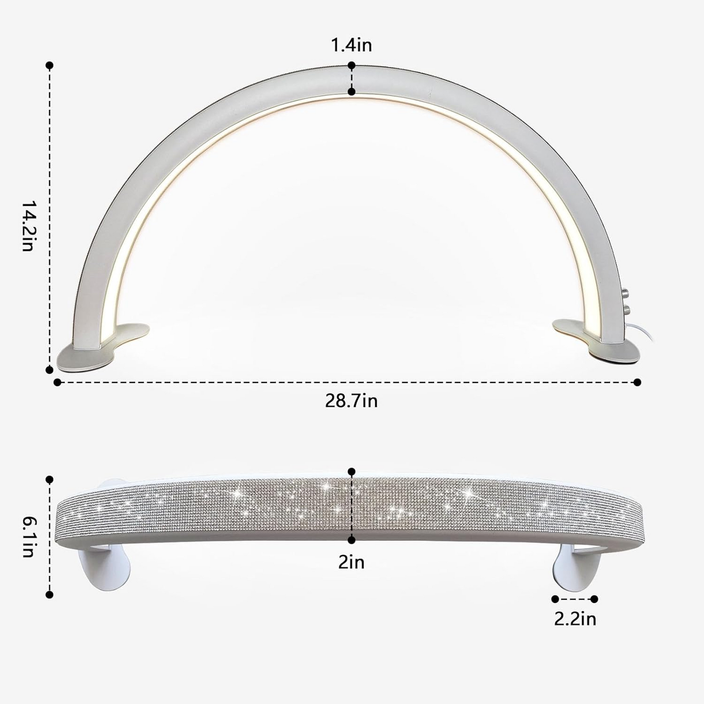 Half Led Moon LED Light Stand