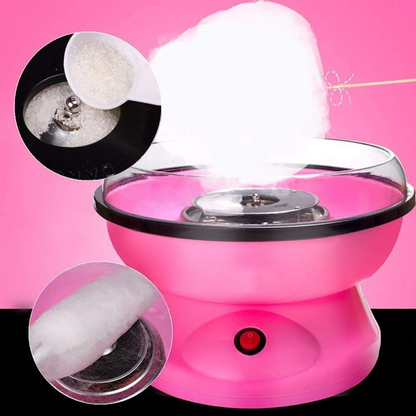 Plastic Electric Cotton Candy Machine Floss Carnival (Pink)