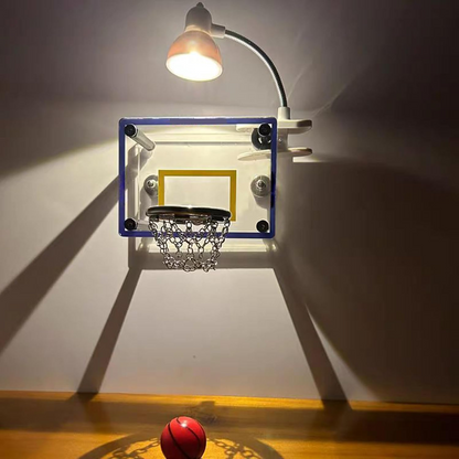 LED Nightlight Basketball Lights Lamp | Wall Decor with  Balls & Hoop