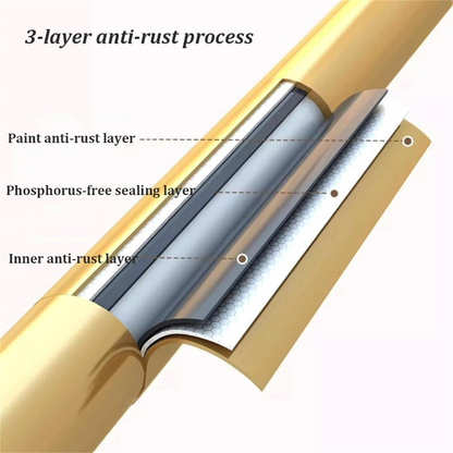 Round Garment Rack – Freestanding Metal Clothing Display with Wheels, Rotating Spiral Dress Rack for Retail & Home - Gold Color