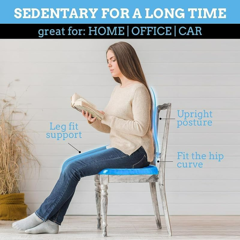 Silicone Gel Honeycomb Cushion pillow with Non-Slip Cover – Soft, Breathable Support for Home, Office, Car & Wheelchair