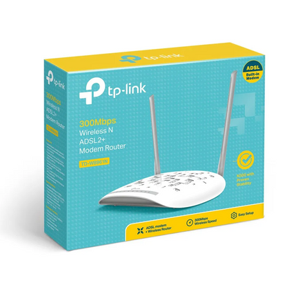 TP-LINK WIRELESS ROUTER 2 ANTENNA ADSL2+ TD-W8961N