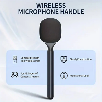 Universal Wireless Microphone Interview Handle