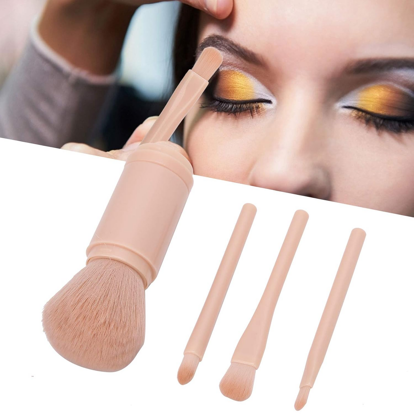 4-in-1 Portable Makeup Brush Set