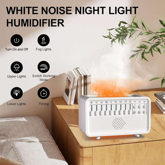 4 in 1 White Noise Sound Machine  Humidifier Diffuser