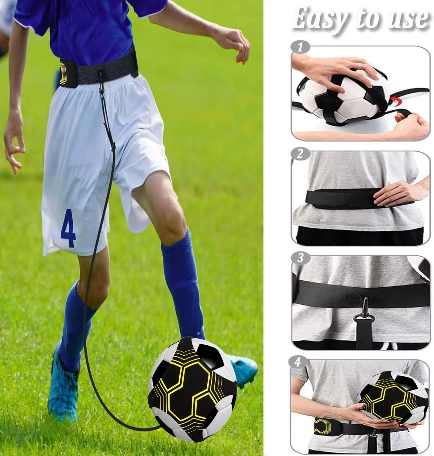 Football Kick Trainer Soccer Training Waist Belt Adjustable