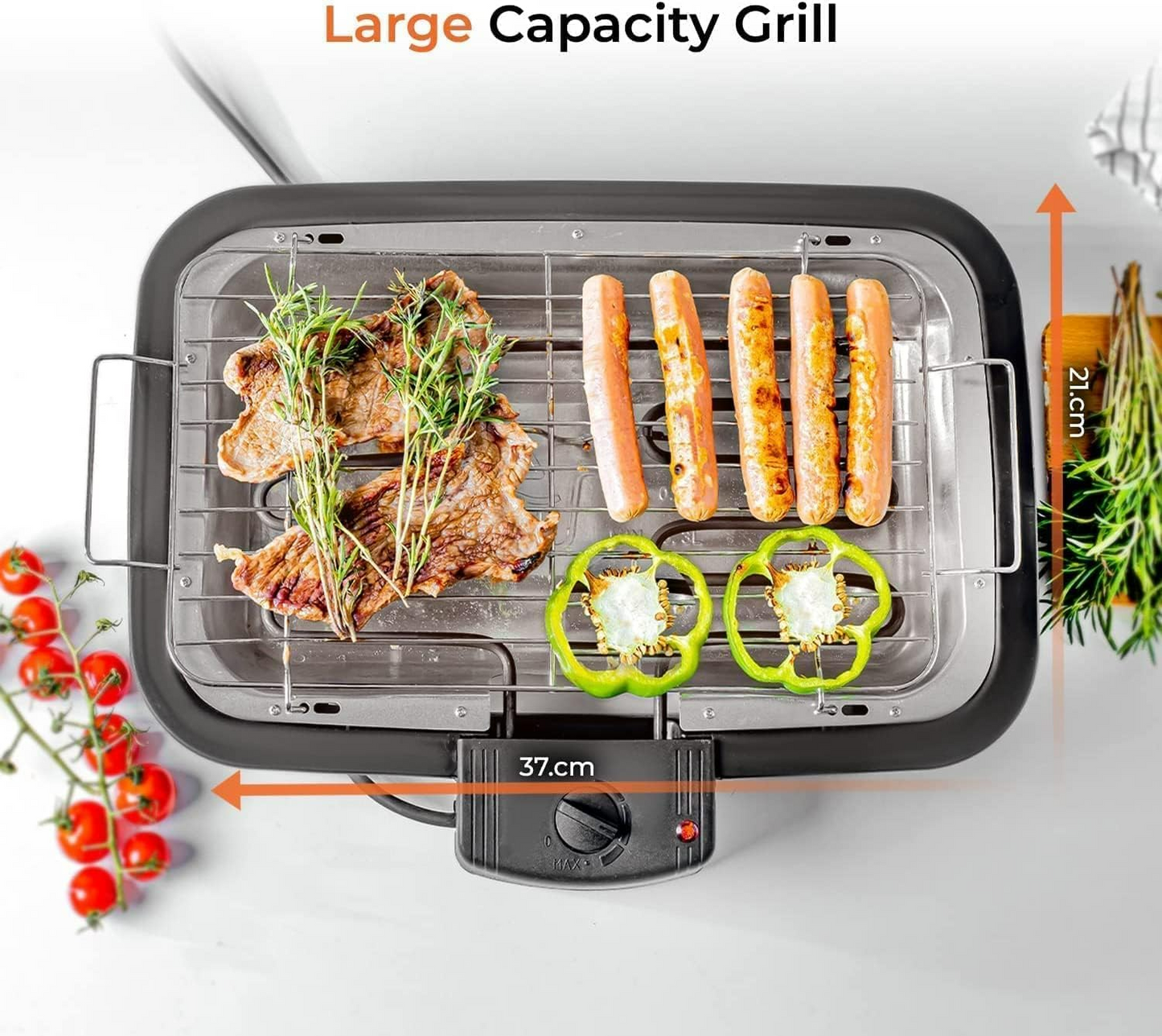 RAF Electric Barbecue Grill R5301 - 2000W Indoor/Outdoor Grill Machine