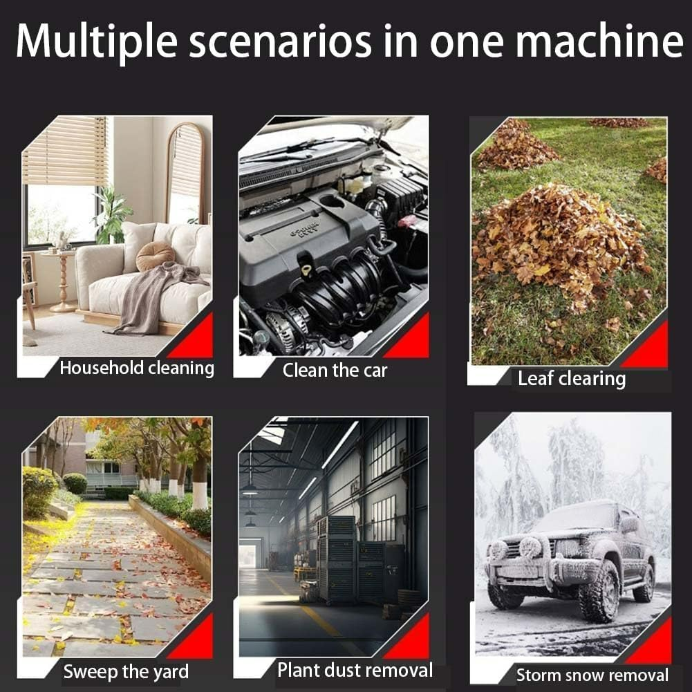 Air Pressure Power Blower Mini Cordless With Leaf Blower Cordless Compressed Air Duster 120mph for Car Wash