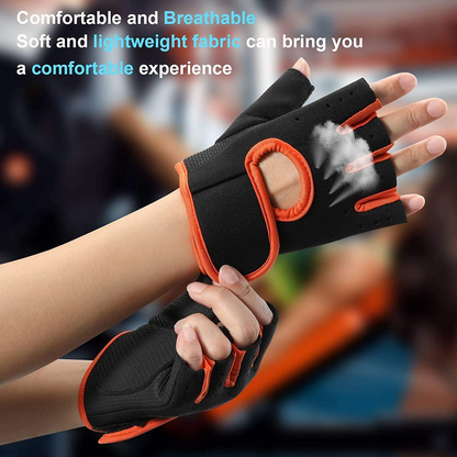 1 Pair Weight Lifting Gloves Full Palm Protection Workout