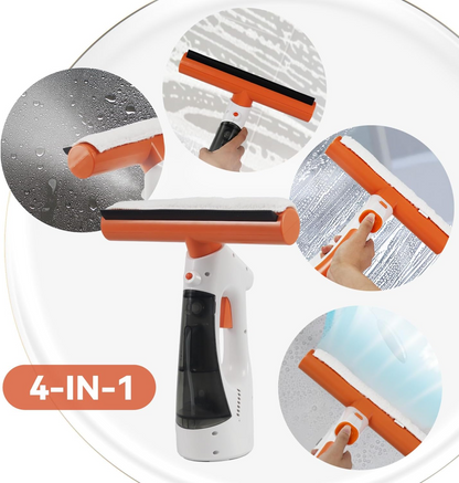 3 in 1 Rechargeable Cordless Window Vacuum Cleaner with Window Puller