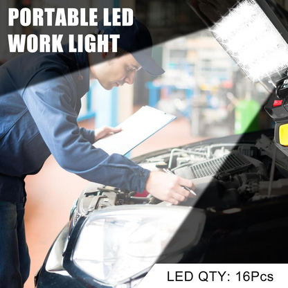 LED Work Light Battery Portable - Lamp Multifunctional Spotlight Torch