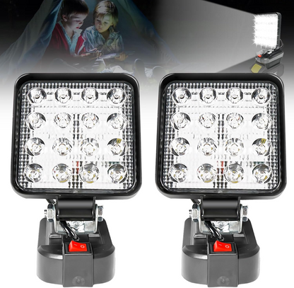 LED Work Light Battery Portable - Lamp Multifunctional Spotlight Torch