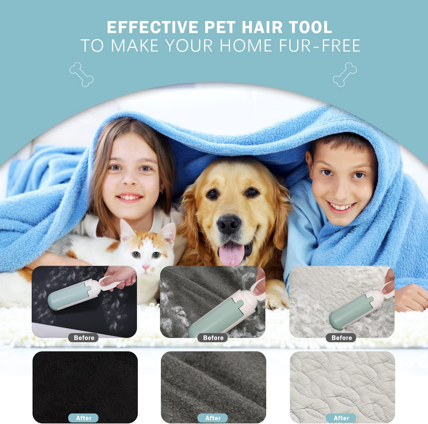 Reusable Pet Hair Remover Roller