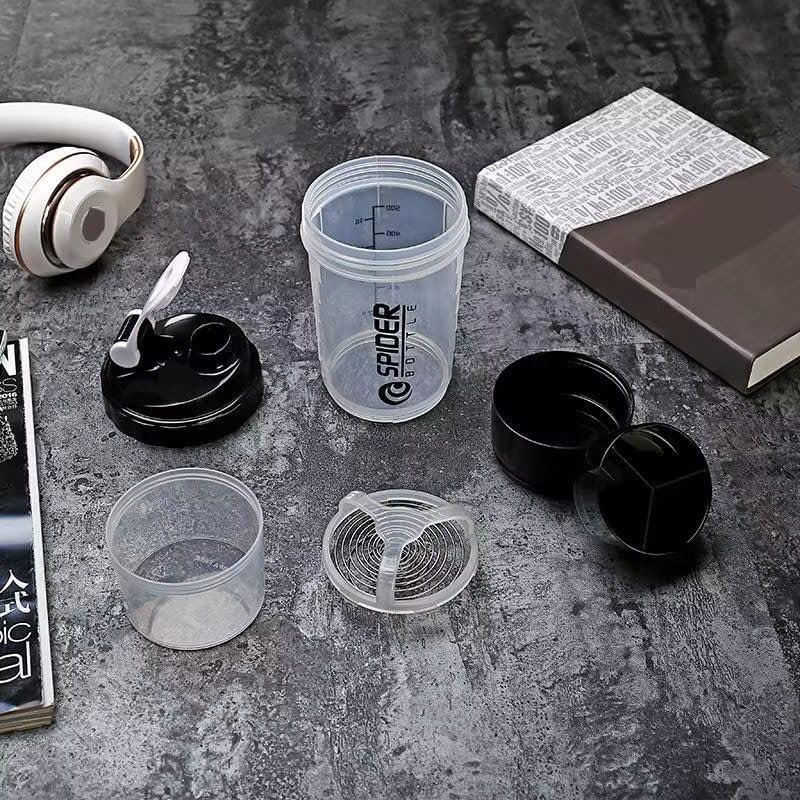 3 In 1 Spider Shaker Bottle 500ml Green Color