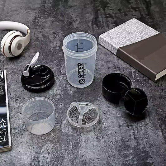 3 In 1 Spider Shaker Bottle 500ml Green Color