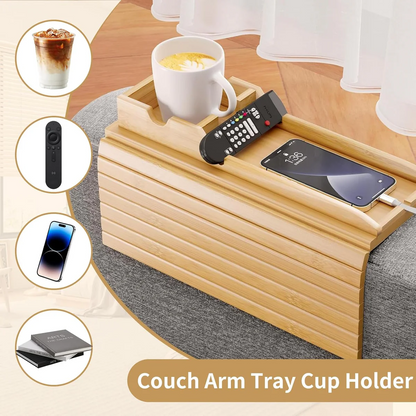 Bamboo Couch Arm Tray