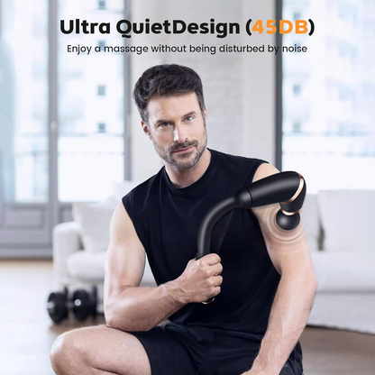 Deep Tissue Massage Gun with Upgraded Extension Handle