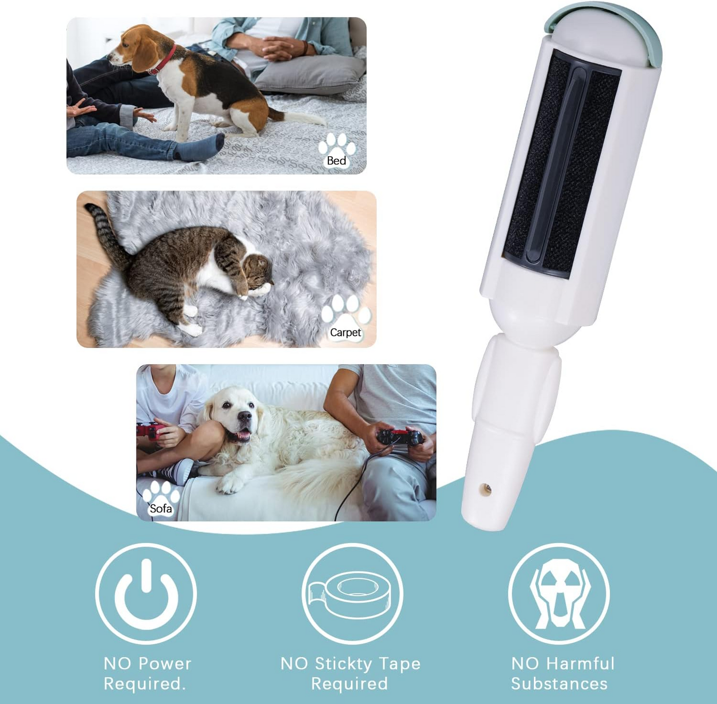 Reusable Pet Hair Remover Roller