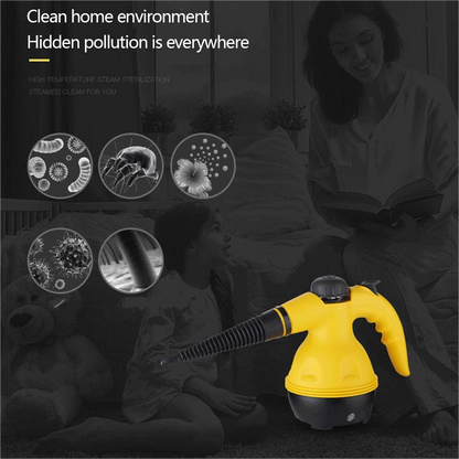 High Pressure Steam Cleaner – 1000W Handheld Steam Cleaning Machine with 9 Accessories for Kitchen, Bathroom, Furniture & Car Detailing