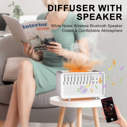 4 in 1 White Noise Sound Machine  Humidifier Diffuser