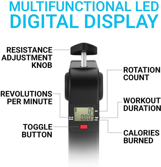 Sport Foldable Pedal Exerciser, Stationary Under Desk Exercise Equipment Arm/Leg/Foot Peddler Exercise