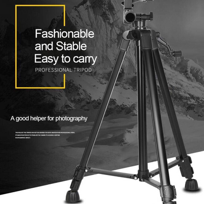 3366 Multi-Functional Professional Lightweight Portable Tripod Stand For Mobile Phones And Cameras
