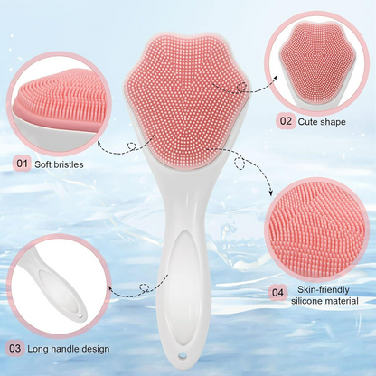 Silicone Face Scrubber – Exfoliating Facial Cleansing Brush for Pores & Blackhead Removal