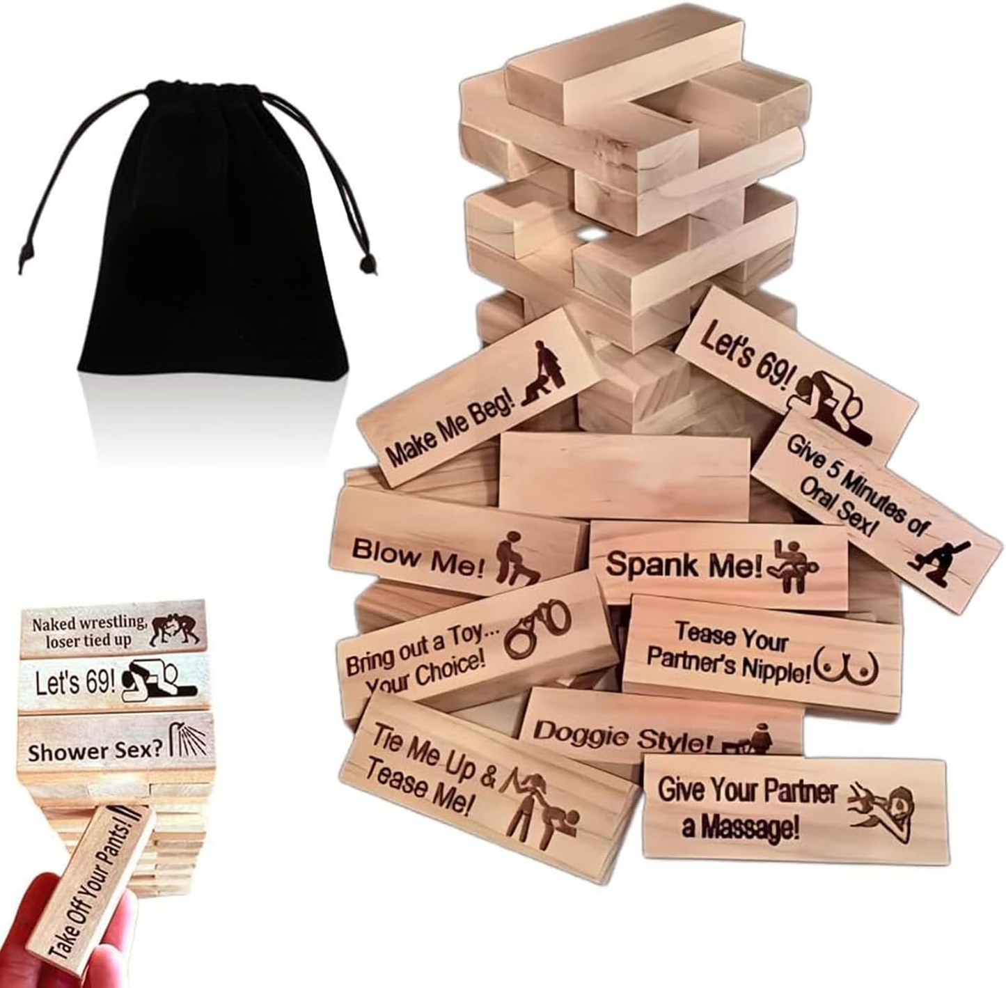 Jenga Adult +18 - Couple Game