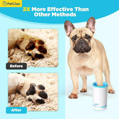 Dog Pet Foot Cleaner Rechargeable Soft Brushes for Small & Medium Dogs