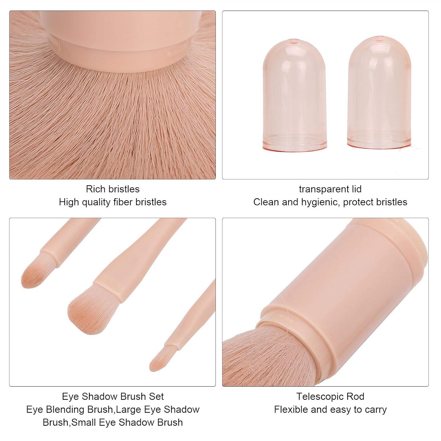 4-in-1 Portable Makeup Brush Set