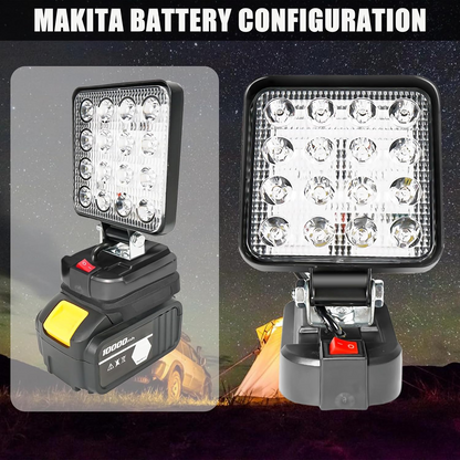 LED Work Light Battery Portable - Lamp Multifunctional Spotlight Torch