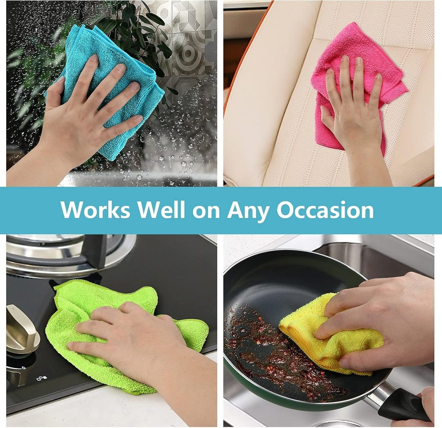 Microfiber Towels For Cleaning And Drying
