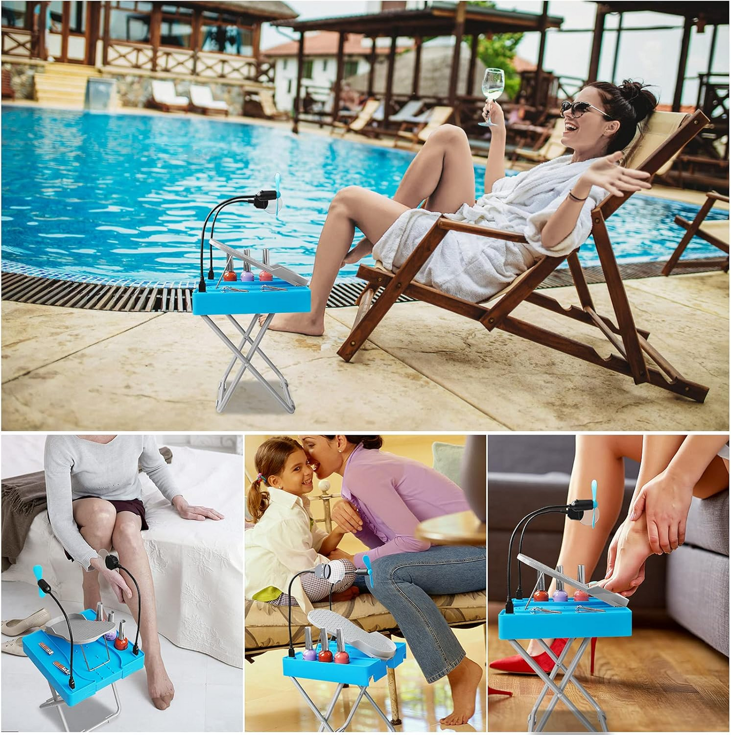 Pedi Salon Deluxe Pedicure Table | Step Pedicure Stool