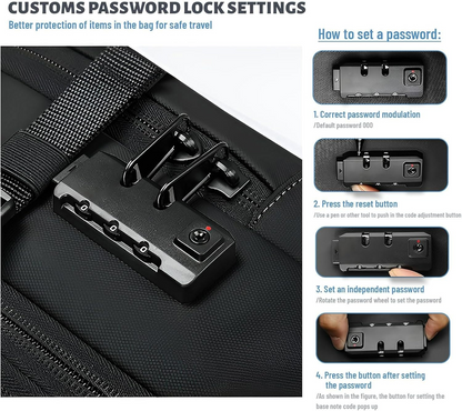 Vacuum Compression Travel Backpack with Pump – Space Saver Bag for Camping & Luggage