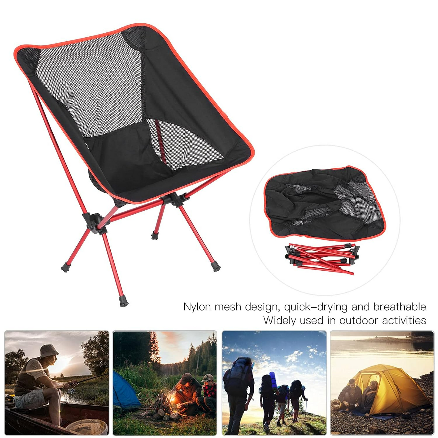 Folding Camping Chair – Portable Foldable Outdoor Seat