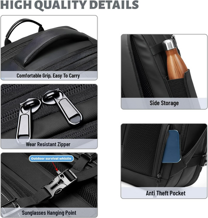 Vacuum Compression Travel Backpack with Pump – Space Saver Bag for Camping & Luggage