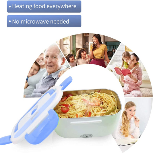 Electric Lunch Box – Portable Food Warmer for Work & Travel - Green