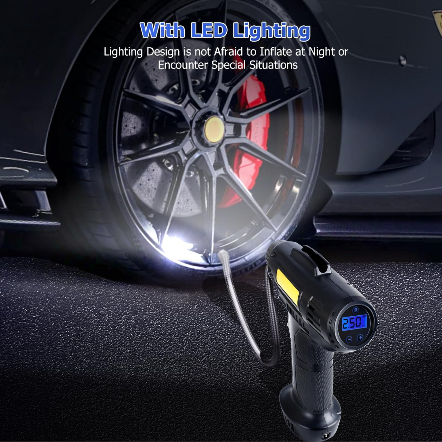 Tyre Inflator Pump Car Air Compressor Auto Shut-Off Portable 12V MK-311