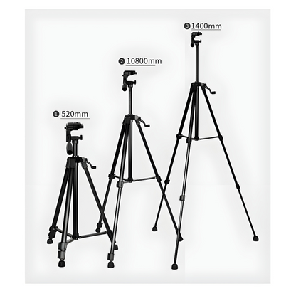 3366 Multi-Functional Professional Lightweight Portable Tripod Stand For Mobile Phones And Cameras