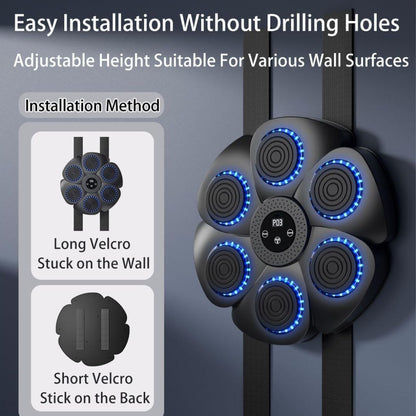 Professional Bluetooth Music Boxing Machine with LED Lights With Gloves