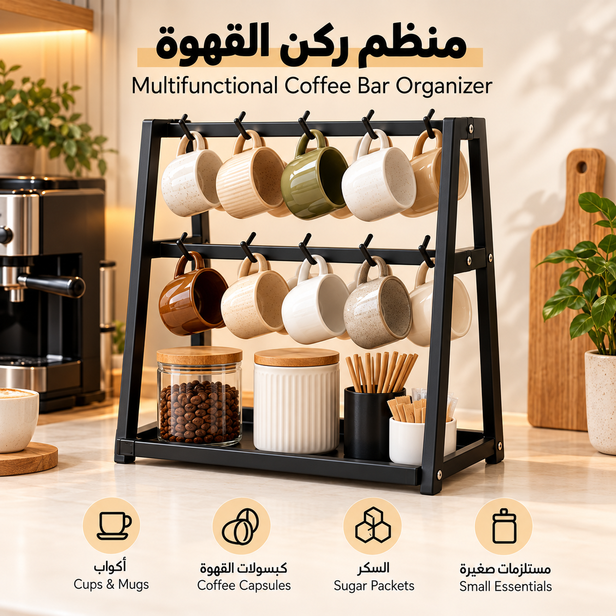 Multifunctional Coffee Bar Organizer